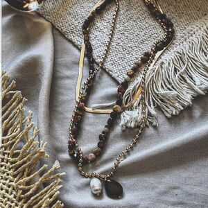 🆕️It Girl Collection// Brown Multi layered Necklace